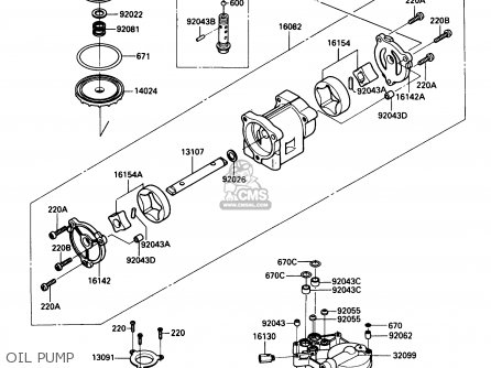 OIL PUMP - ZG1000A4 CONCOURS 1989 CANADA
