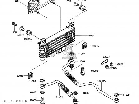 OIL COOLER - ZG1000A4 CONCOURS 1989 CANADA