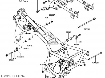 FRAME FITTING - ZG1000A4 CONCOURS 1989 CANADA