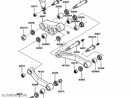 SUSPENSION - ZG1000A4 CONCOURS 1989 CANADA