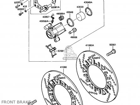 FRONT BRAKE - ZG1000A4 CONCOURS 1989 CANADA