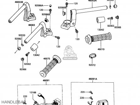 HANDLEBAR - ZG1000A4 CONCOURS 1989 CANADA