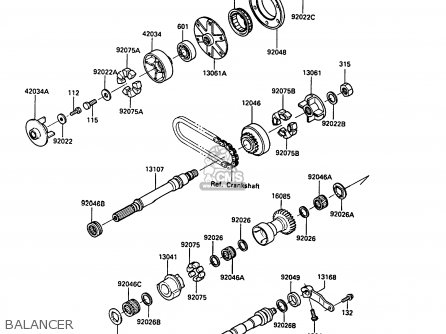 BALANCER - ZG1000A5 1000GTR 1990 EUROPE UK FR FG IT SD