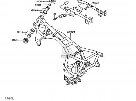 FRAME - ZG1000A5 1000GTR 1990 EUROPE UK FR FG IT SD