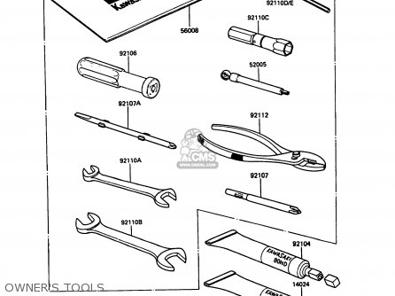 OWNER'S TOOLS - ZG1000A5 1000GTR 1990 EUROPE UK FR FG IT SD
