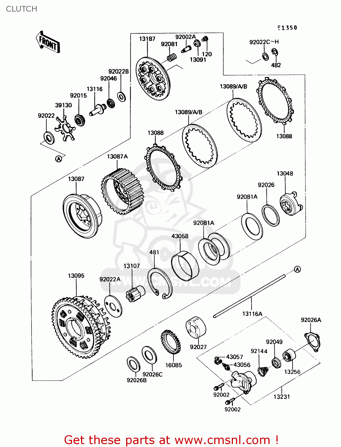 CLUTCH ZG1000A5 CONCOURS 1990 USA CALIFORNIA CANADA