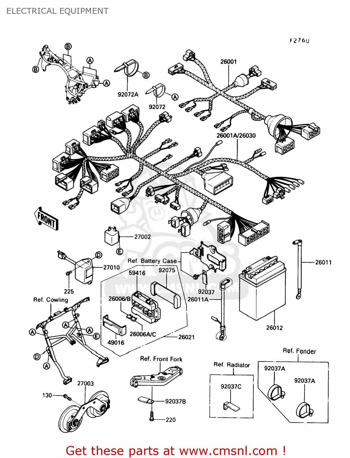 ELECTRICAL EQUIPMENT ZG1000A5 CONCOURS 1990 USA CALIFORNIA CANADA