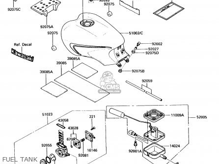 FUEL TANK - ZG1000A5 CONCOURS 1990 USA CALIFORNIA CANADA