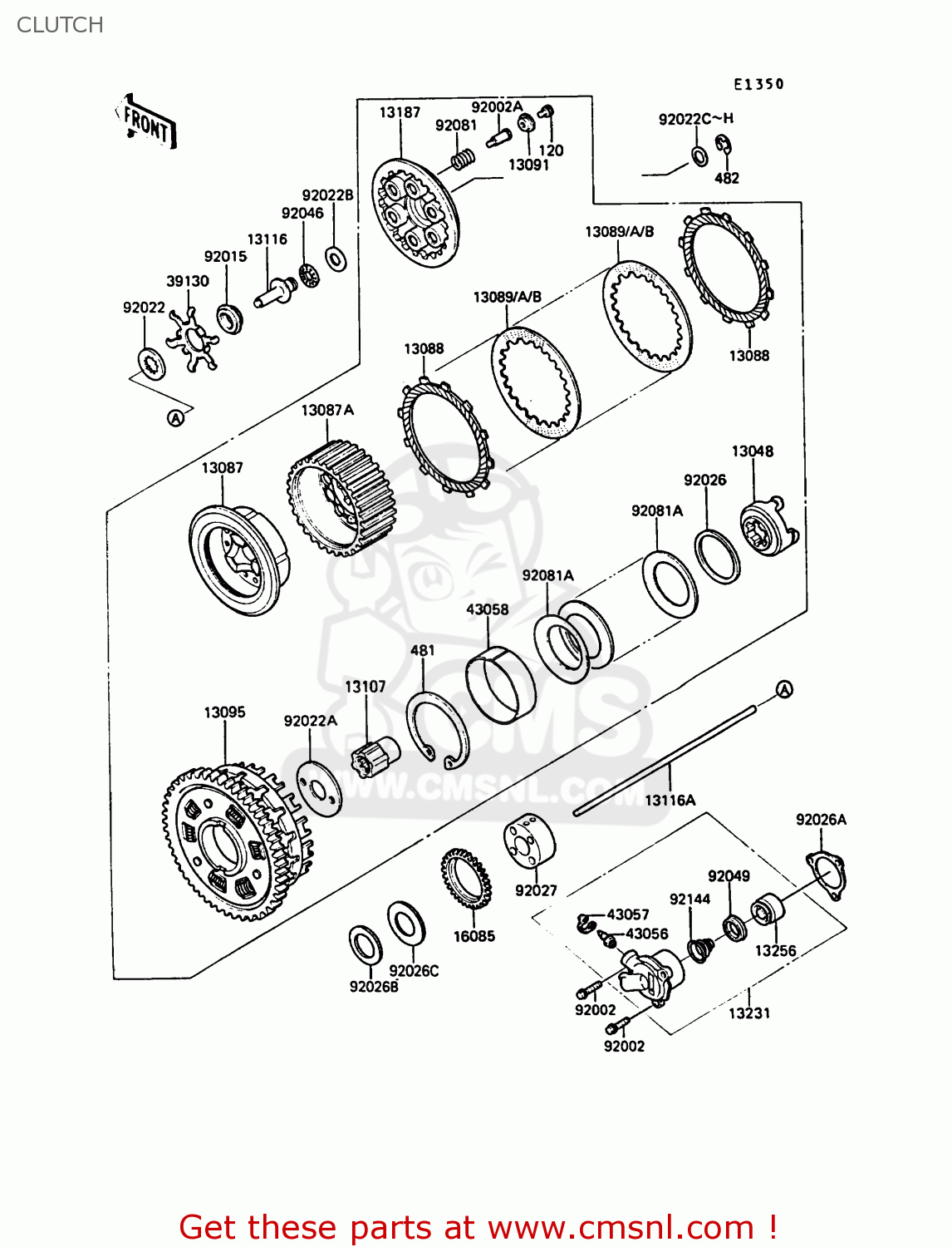 CLUTCH ZG1000A6 1000GTR 1991 AUSTRIA NR