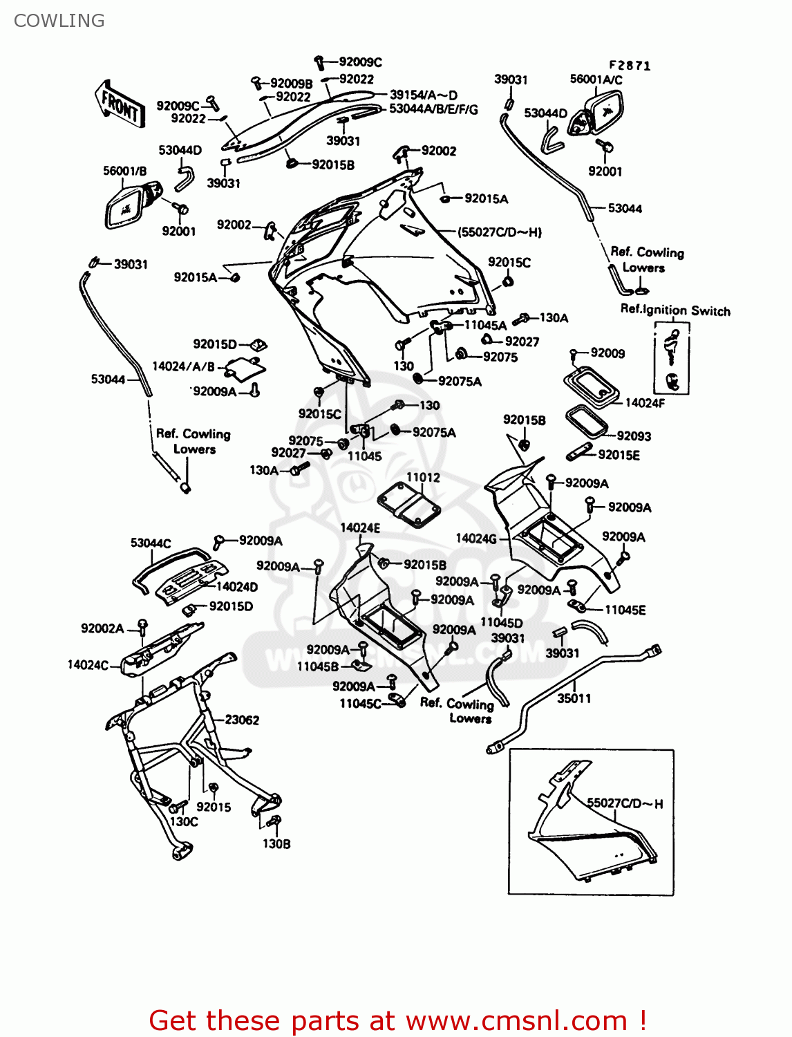 COWLING ZG1000A6 1000GTR 1991 AUSTRIA NR