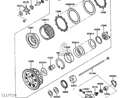 CLUTCH - ZG1000A6 1000GTR 1991 AUSTRIA NR