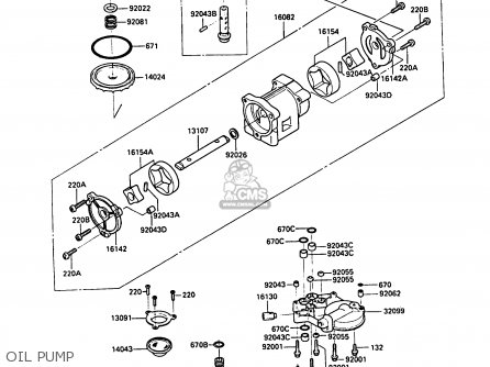 OIL PUMP - ZG1000A6 1000GTR 1991 AUSTRIA NR