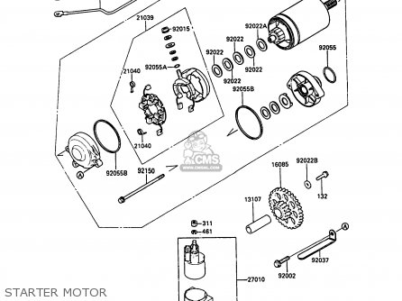STARTER MOTOR - ZG1000A6 1000GTR 1991 AUSTRIA NR