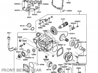 FRONT BEVEL GEAR - ZG1000A6 1000GTR 1991 AUSTRIA NR
