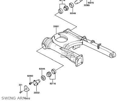 SWING ARM - ZG1000A6 1000GTR 1991 AUSTRIA NR