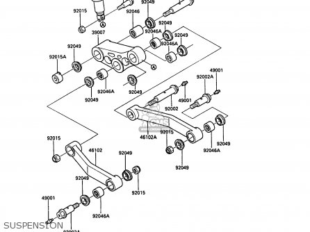 SUSPENSION - ZG1000A6 1000GTR 1991 AUSTRIA NR