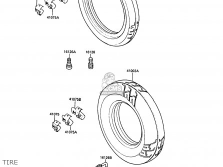 TIRE - ZG1000A6 1000GTR 1991 AUSTRIA NR