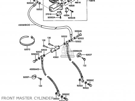 FRONT MASTER CYLINDER - ZG1000A6 1000GTR 1991 AUSTRIA NR