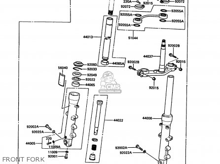 FRONT FORK - ZG1000A6 1000GTR 1991 AUSTRIA NR