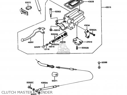 CLUTCH MASTER CYLINDER - ZG1000A6 1000GTR 1991 AUSTRIA NR