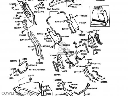 COWLING LOWERS - ZG1000A6 1000GTR 1991 AUSTRIA NR