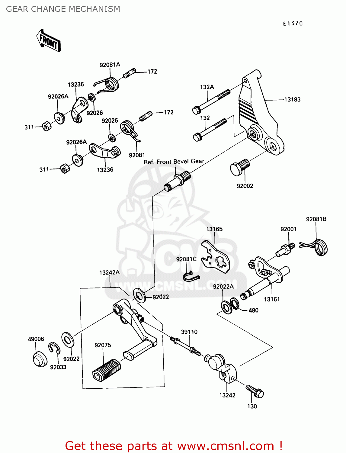GEAR CHANGE MECHANISM ZG1000A6 CONCOURS 1991 USA CALIFORNIA CANADA