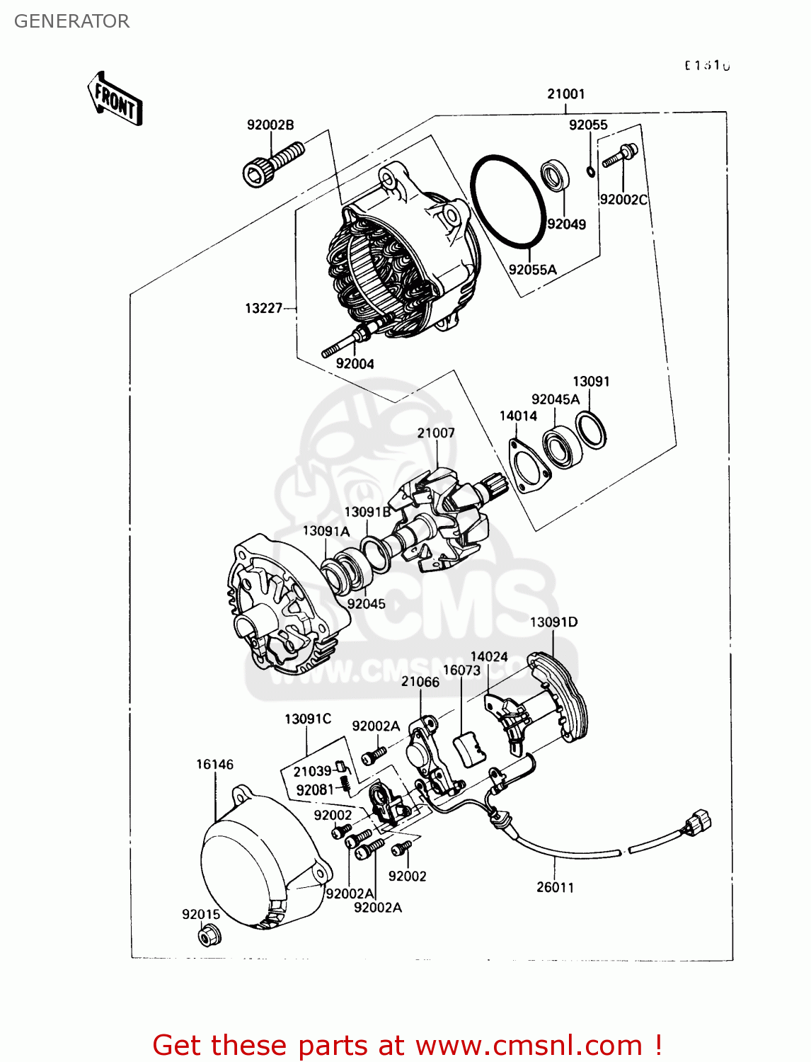 GENERATOR ZG1000A6 CONCOURS 1991 USA CALIFORNIA CANADA