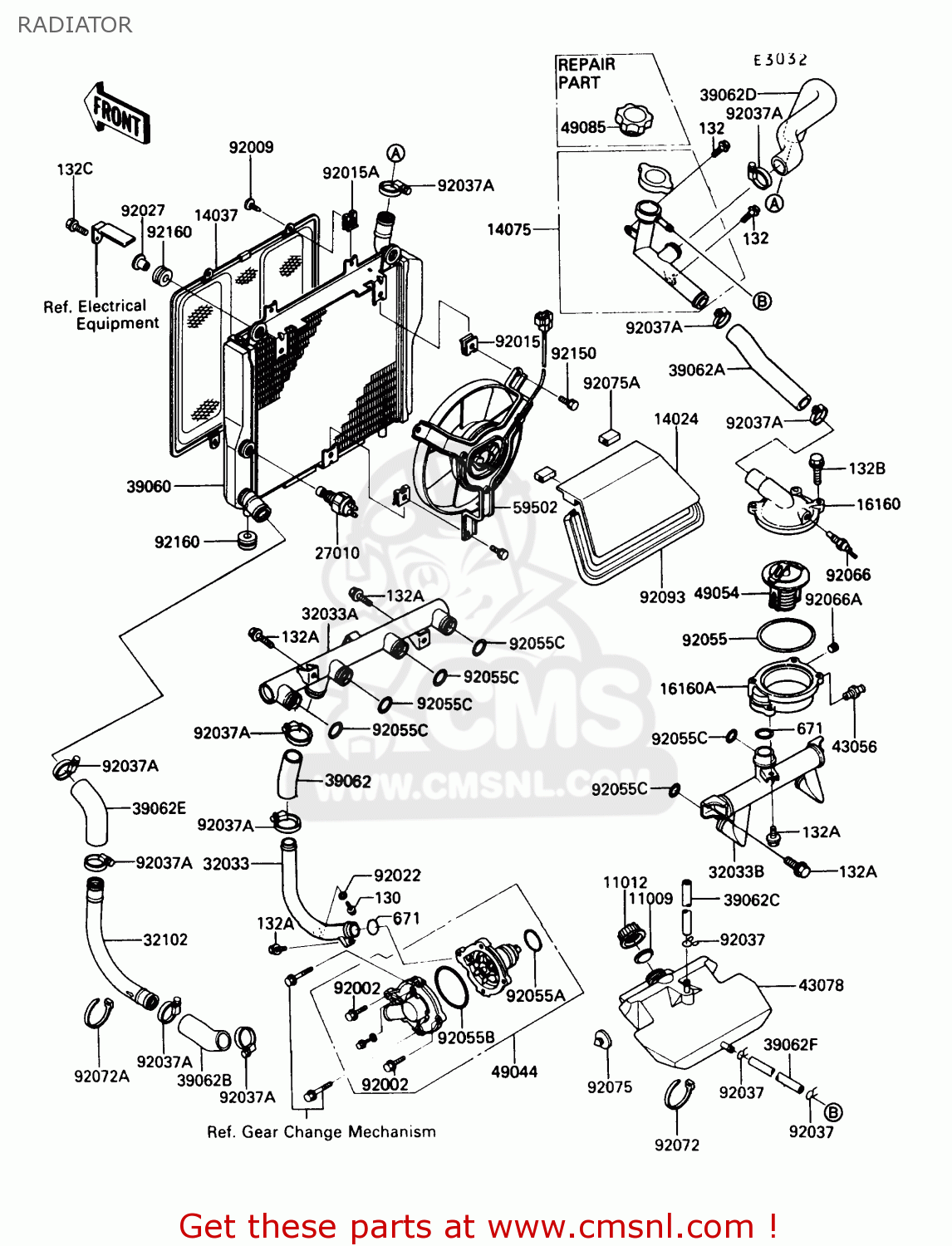 RADIATOR ZG1000A6 CONCOURS 1991 USA CALIFORNIA CANADA