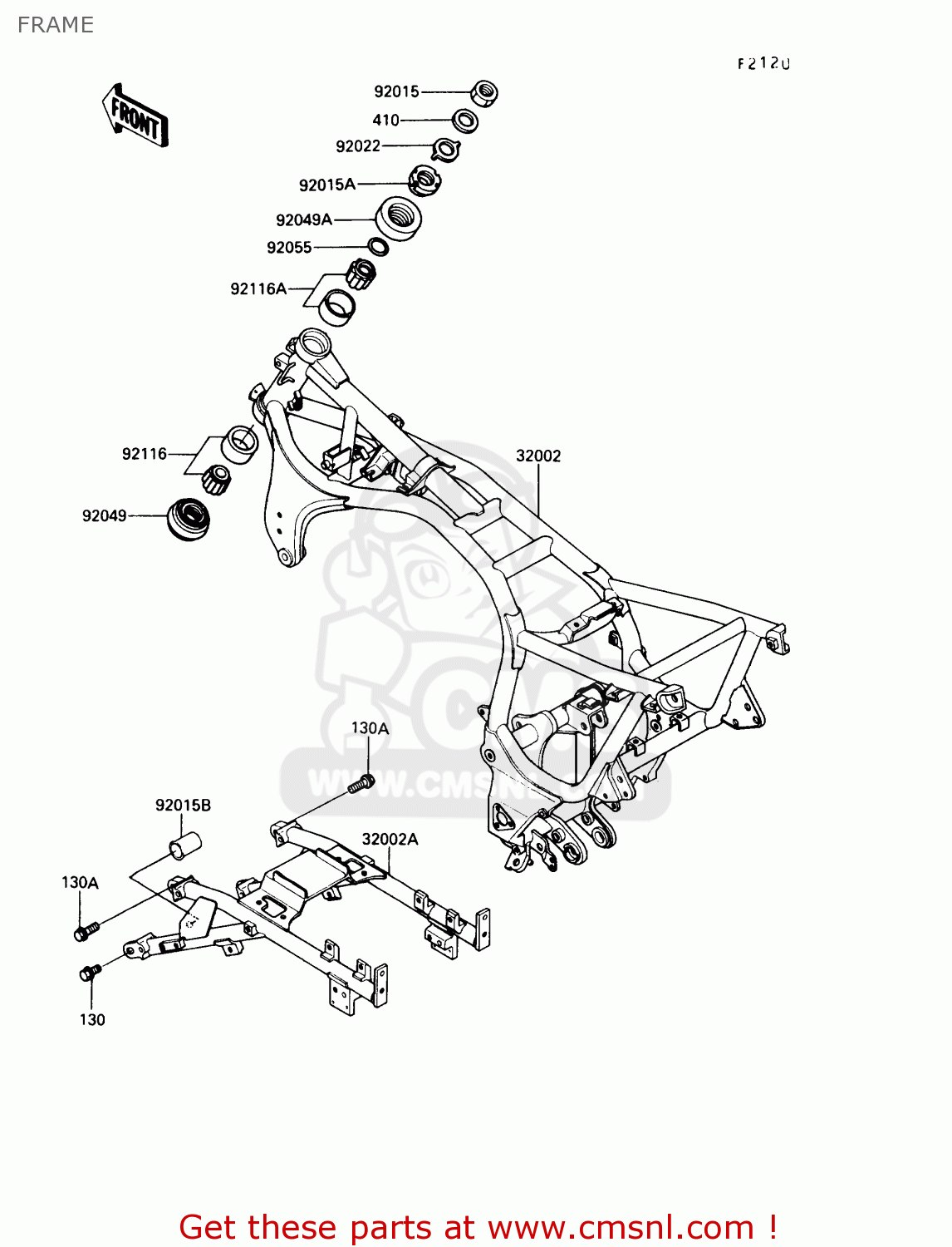 FRAME ZG1000A6 CONCOURS 1991 USA CALIFORNIA CANADA