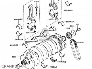 CRANKSHAFT - ZG1000A6 CONCOURS 1991 USA CALIFORNIA CANADA