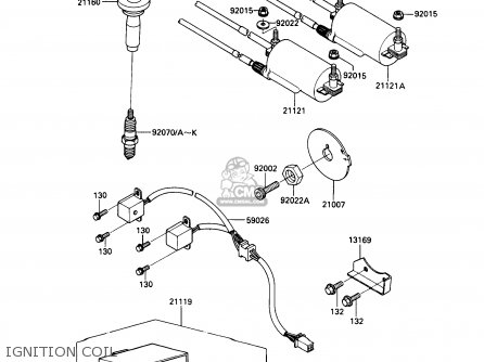 IGNITION COIL - ZG1000A6 CONCOURS 1991 USA CALIFORNIA CANADA