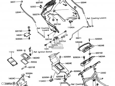 COWLING - ZG1000A6 CONCOURS 1991 USA CALIFORNIA CANADA