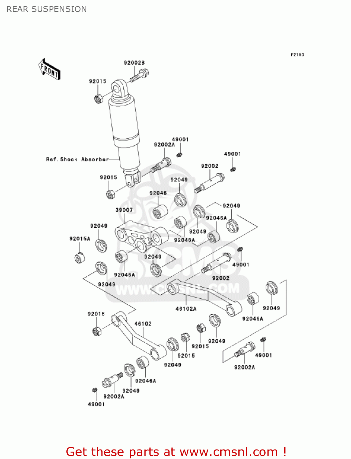 REAR SUSPENSION ZG1000A6F CONCOURS 2006 USA CALIFORNIA CANADA
