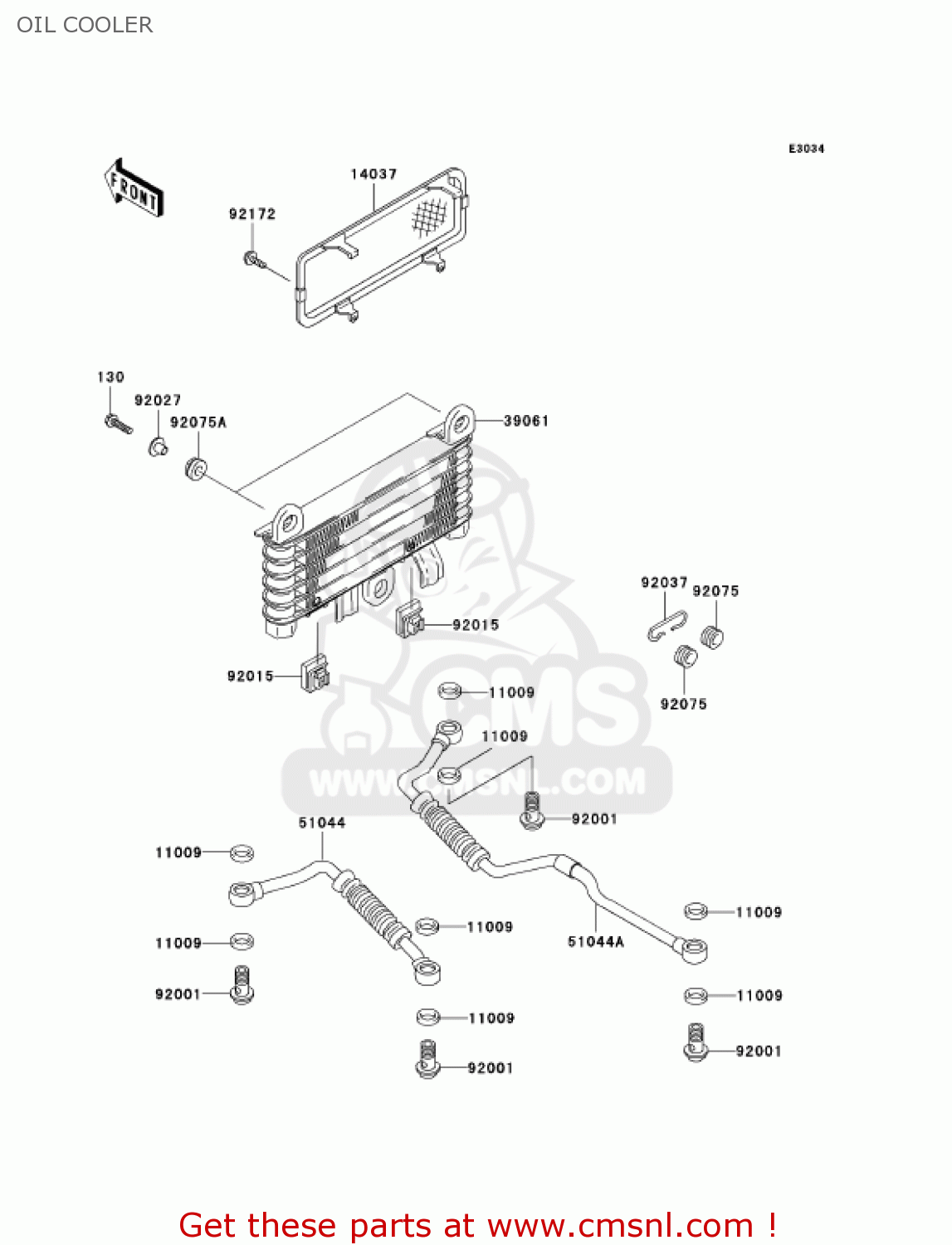 OIL COOLER ZG1000A6F CONCOURS 2006 USA CALIFORNIA CANADA