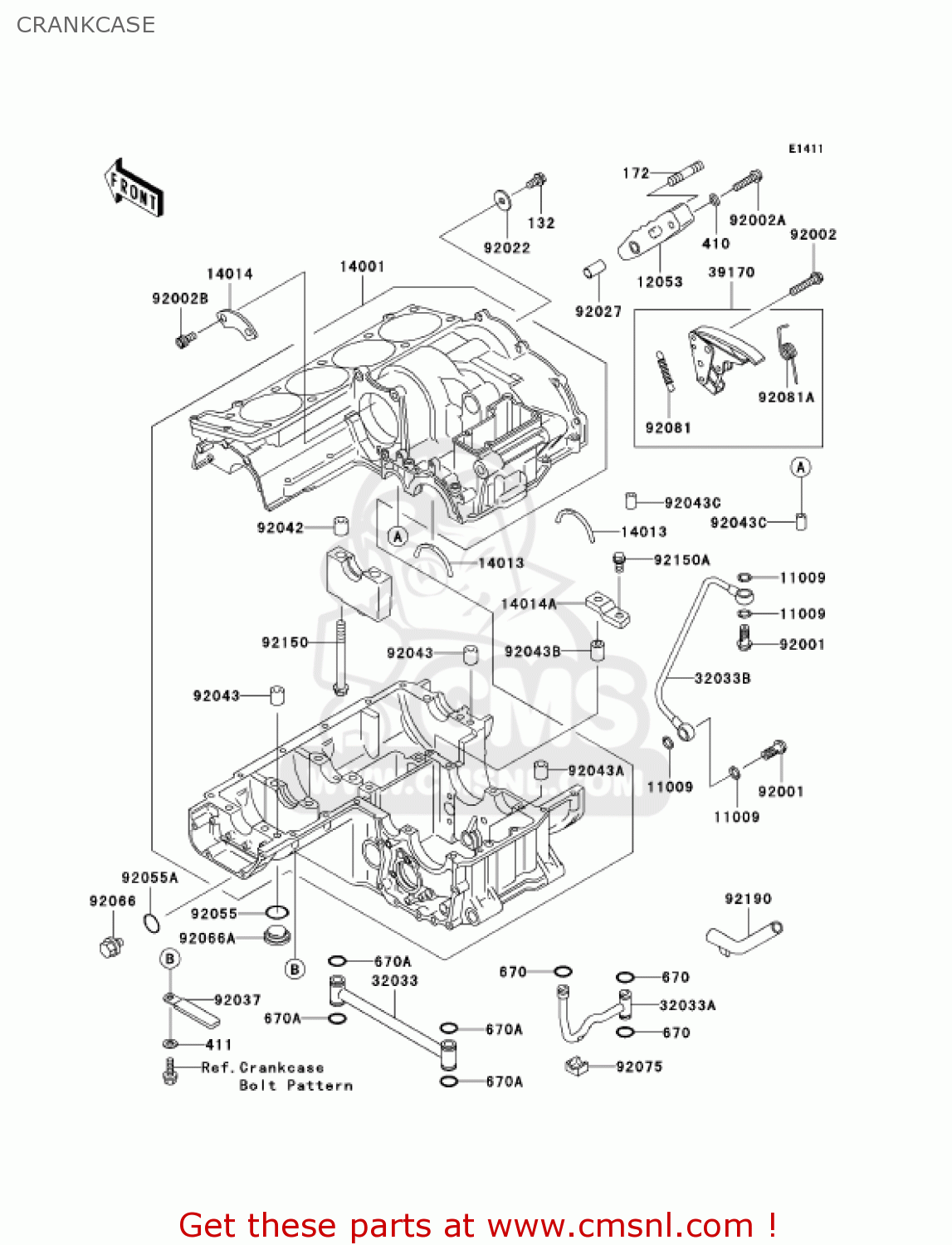 CRANKCASE ZG1000A6F CONCOURS 2006 USA CALIFORNIA CANADA