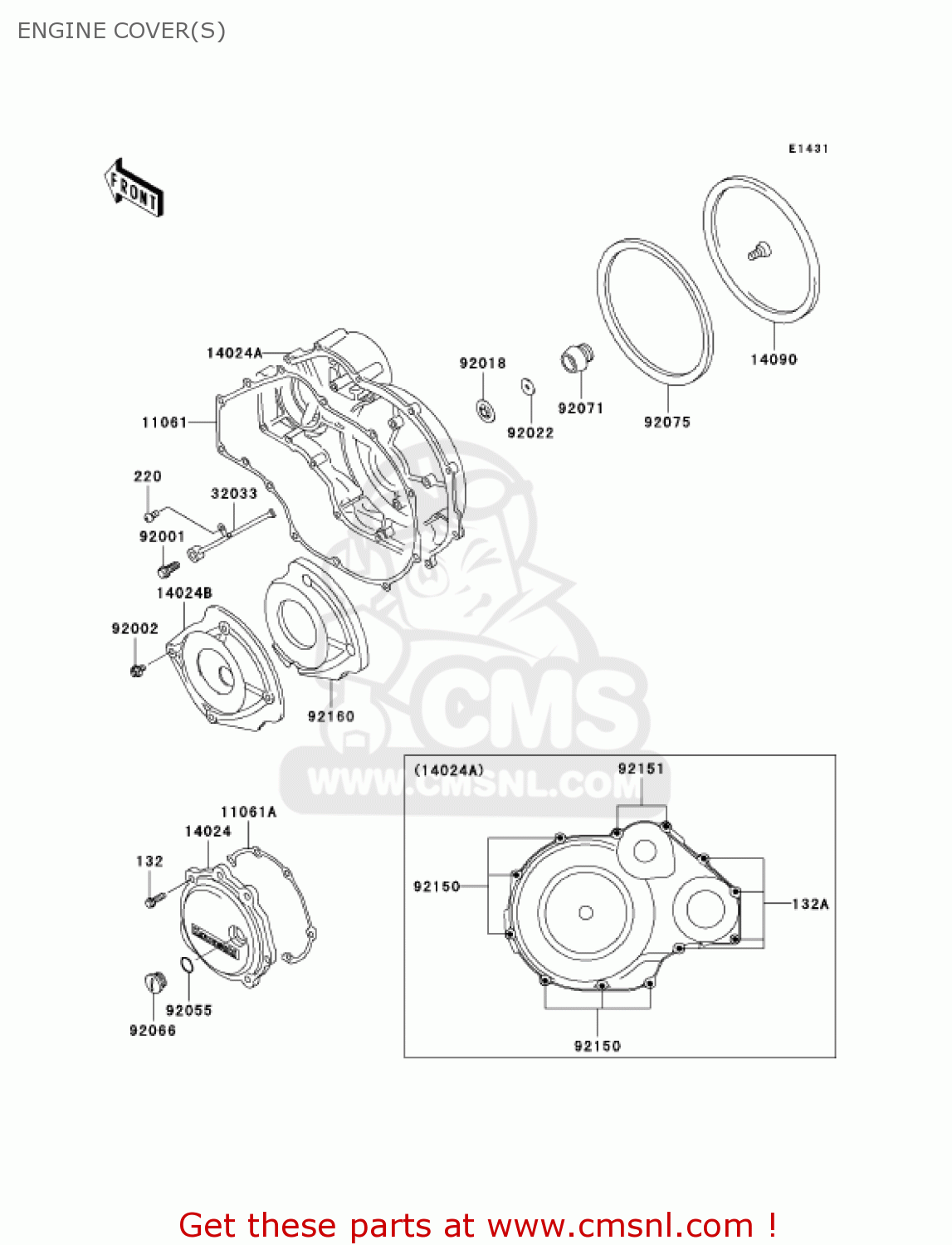 ENGINE COVER(S) ZG1000A6F CONCOURS 2006 USA CALIFORNIA CANADA