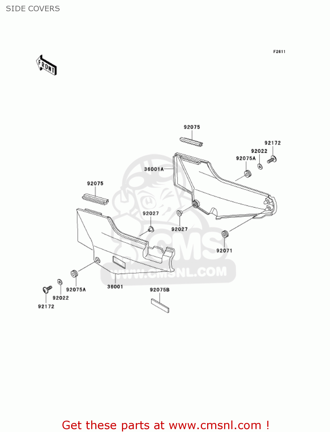 SIDE COVERS ZG1000A6F CONCOURS 2006 USA CALIFORNIA CANADA