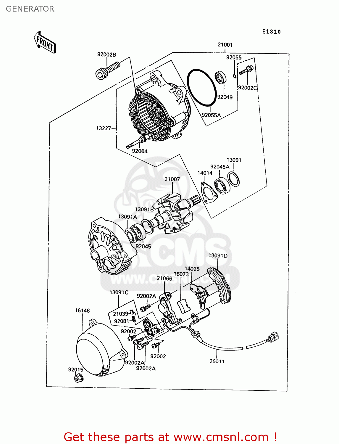 GENERATOR ZG1000A7 1000GTR 1992 EUROPE UK FR AR FG ST
