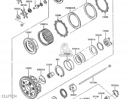 CLUTCH - ZG1000A7 1000GTR 1992 EUROPE UK FR AR FG ST