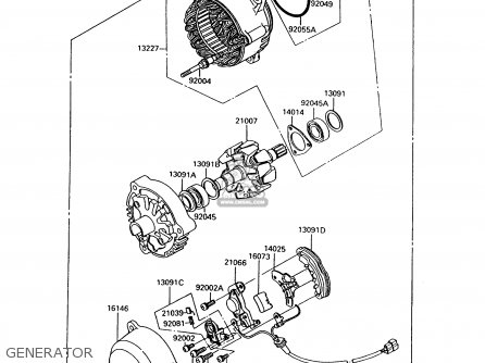 GENERATOR - ZG1000A7 1000GTR 1992 EUROPE UK FR AR FG ST
