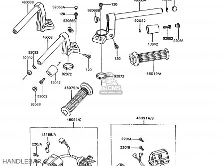 HANDLEBAR - ZG1000A7 1000GTR 1992 EUROPE UK FR AR FG ST