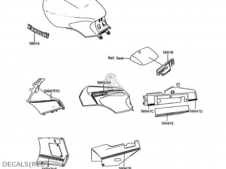 DECALS(RED) - ZG1000A7 1000GTR 1992 EUROPE UK FR AR FG ST