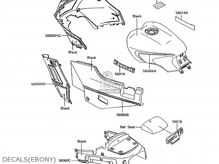 DECALS(EBONY) - ZG1000A7 1000GTR 1992 EUROPE UK FR AR FG ST