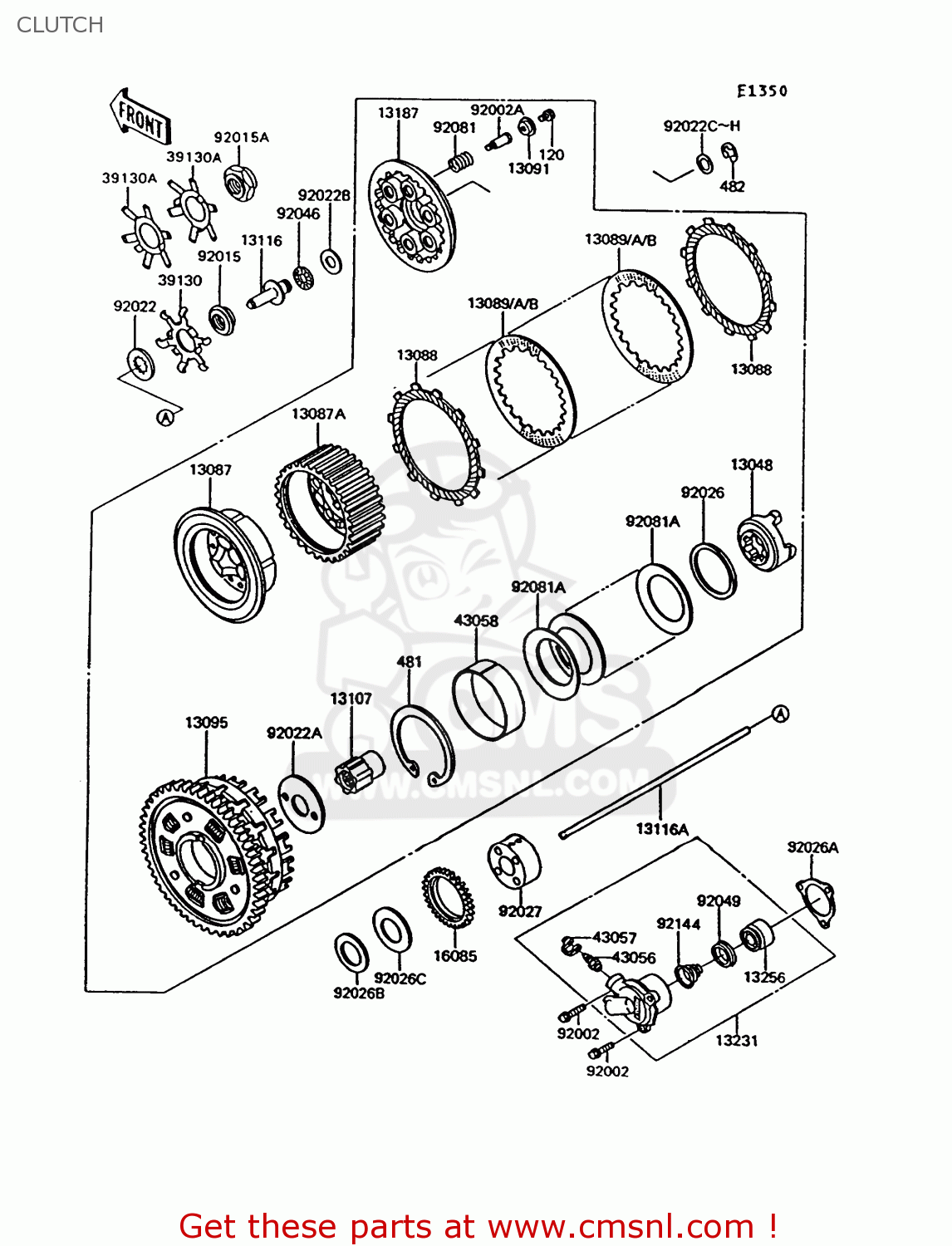 CLUTCH ZG1000A7 CONCOURS 1992 USA CALIFORNIA CANADA