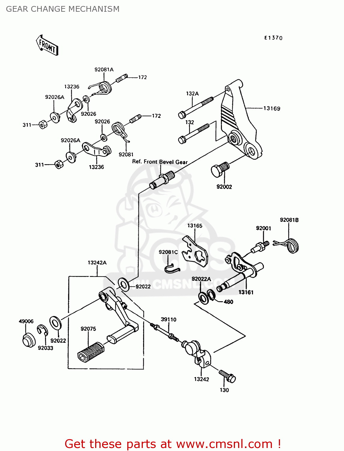 GEAR CHANGE MECHANISM ZG1000A7 CONCOURS 1992 USA CALIFORNIA CANADA
