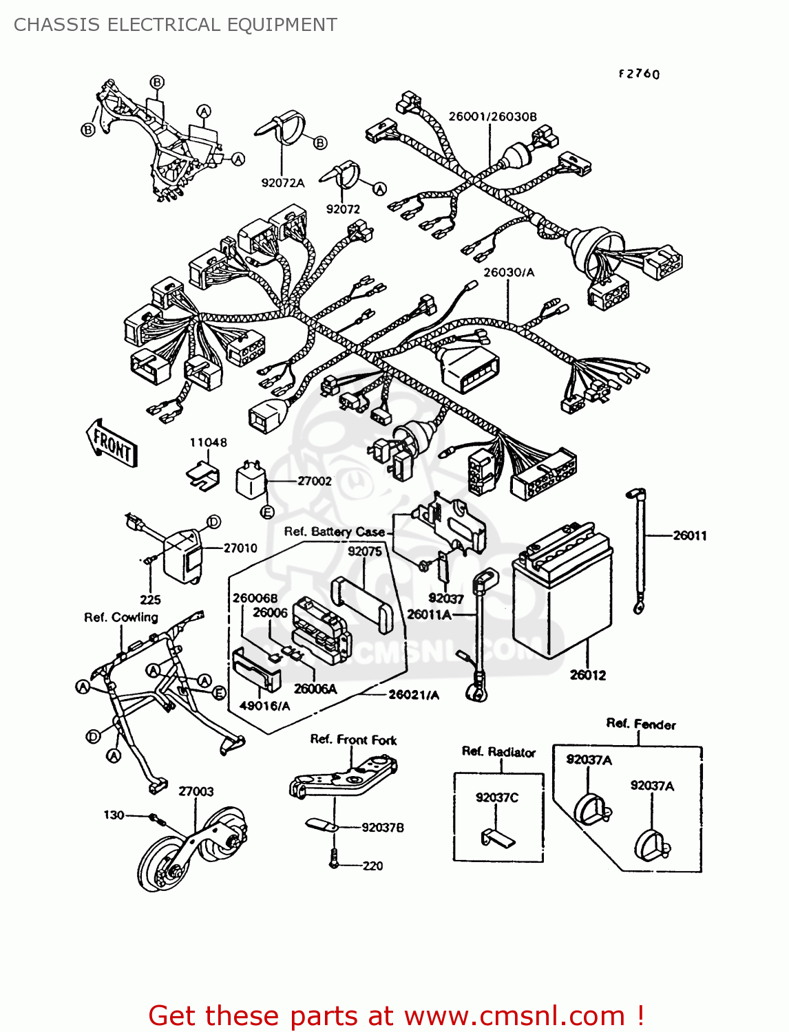 CHASSIS ELECTRICAL EQUIPMENT ZG1000A7 CONCOURS 1992 USA CALIFORNIA CANADA