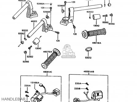 HANDLEBAR - ZG1000A7 CONCOURS 1992 USA CALIFORNIA CANADA