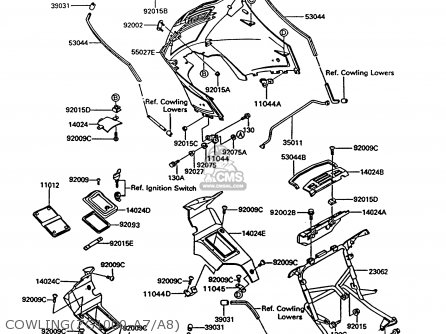 COWLING(ZG1000-A7/A8) - ZG1000A7 CONCOURS 1992 USA CALIFORNIA CANADA