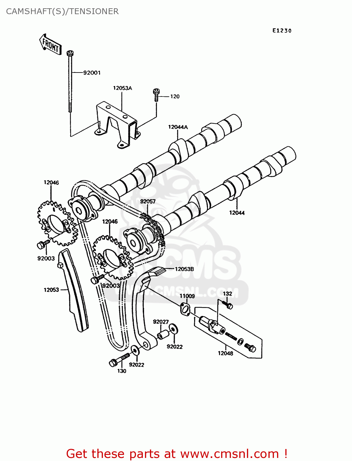 CAMSHAFT(S)/TENSIONER ZG1000A8 CONCOURS 1993 USA CALIFORNIA CANADA