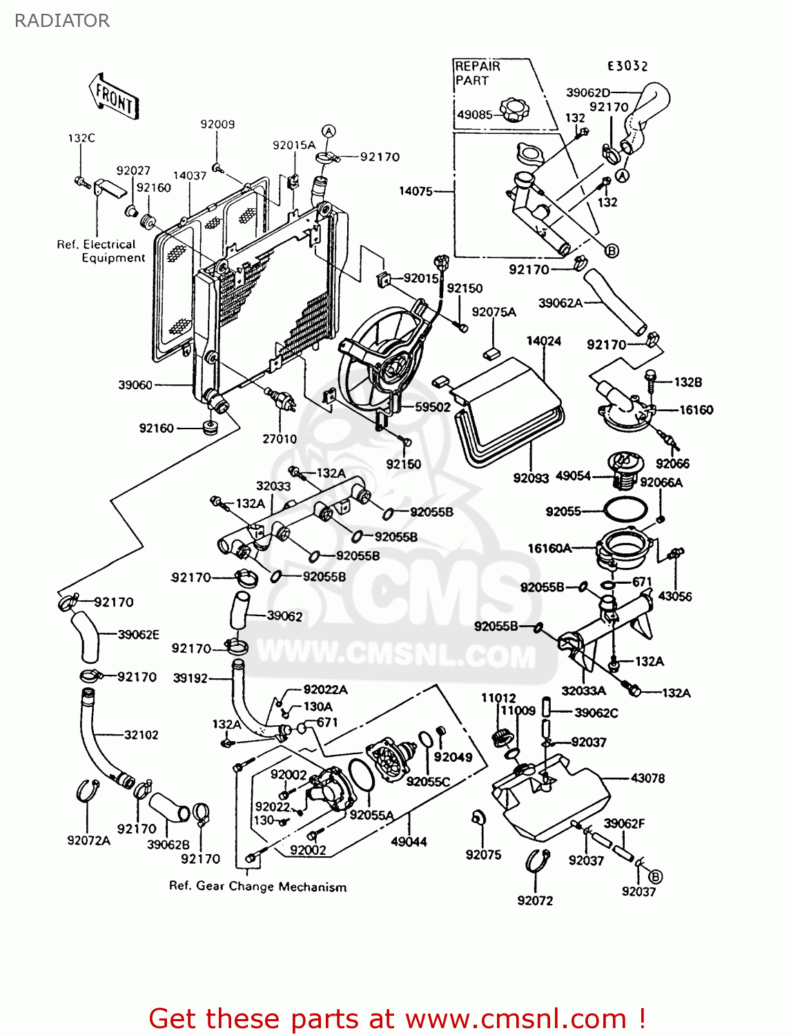 RADIATOR ZG1000A8 CONCOURS 1993 USA CALIFORNIA CANADA
